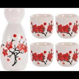 1 Set Japanese Style Sake jug Japanese Wine Bottle Ceramic Sake Cups